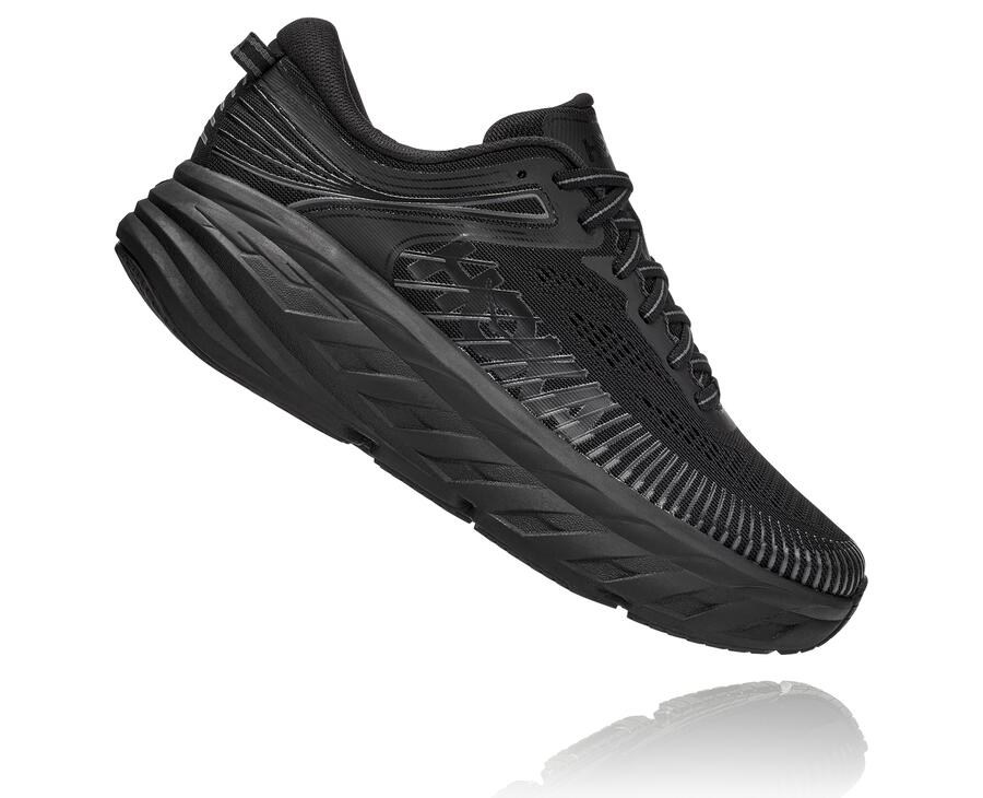 Chaussure Running Hoka One One Bondi 7 Femme - Noir - ODT-138429